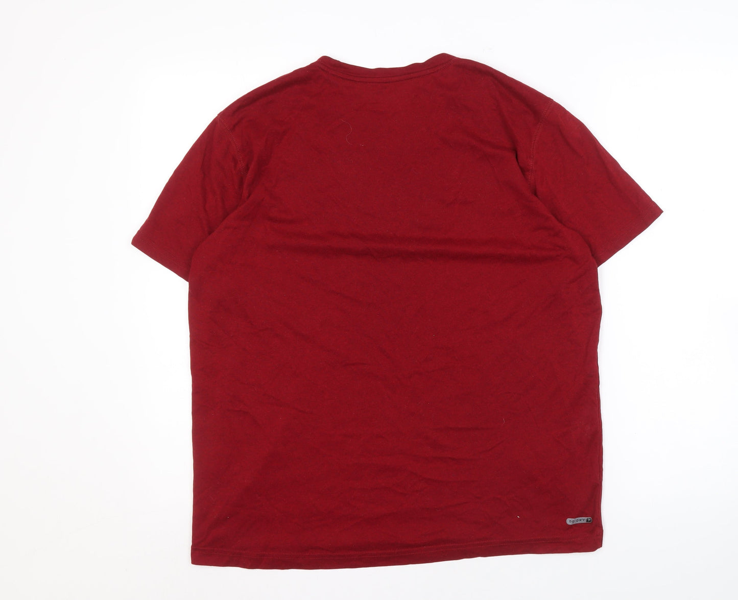 Old Navy Men's Red T-Shirt, Large, Activewear Solid Tee
