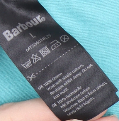 Barbour Mens Blue L Classic T Shirt