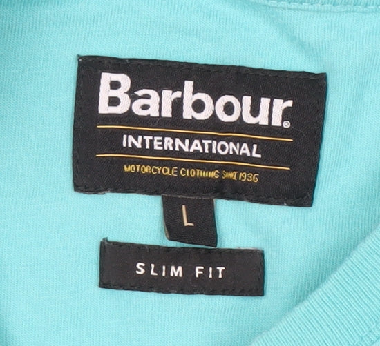 Barbour Mens Blue L Classic T Shirt