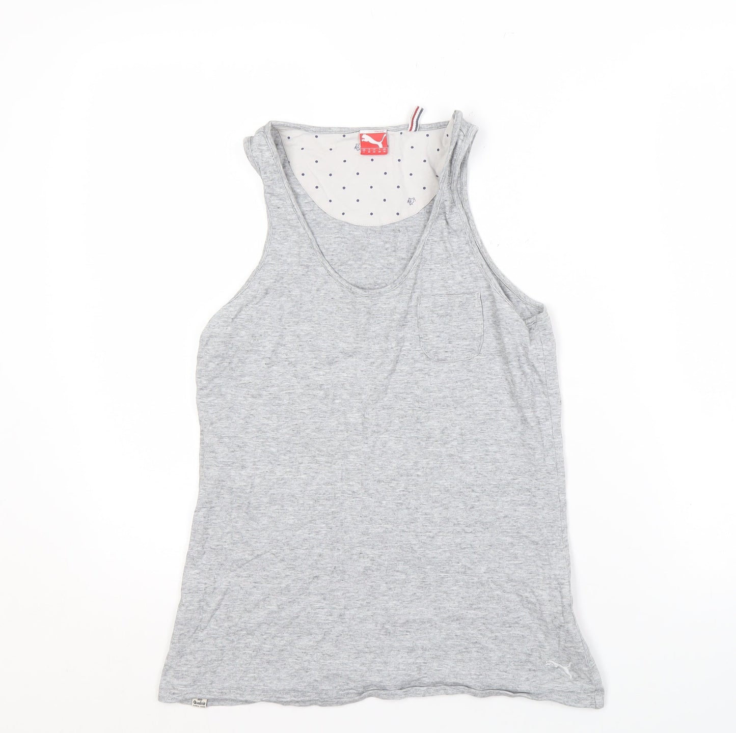 Puma Women's Grey Tank Top Size 10 Activewear
