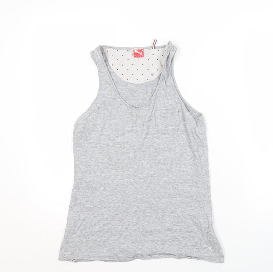 Puma Women's Grey Tank Top Size 10 Activewear
