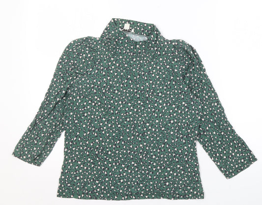 Womens UK Size 12 Whistles Green Basic Blouse
