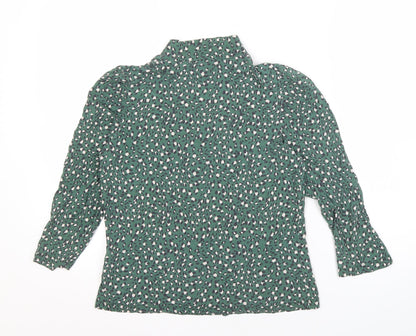 Womens UK Size 12 Whistles Green Basic Blouse