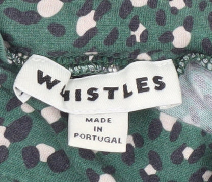 Womens UK Size 12 Whistles Green Basic Blouse