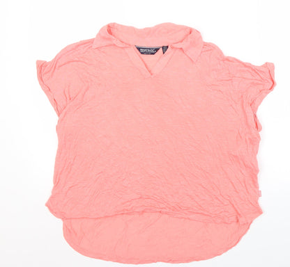Womens UK Size 14 Regatta Great Outdoors Pink Basic T-Shirt
