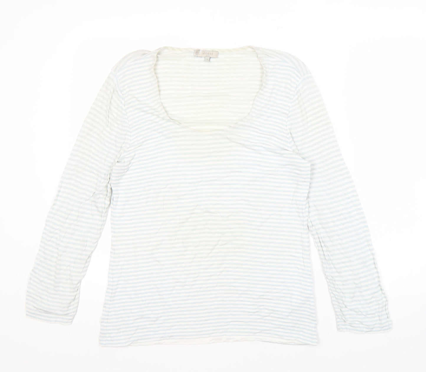 Womens UK Size M Hobbs White Basic T-Shirt