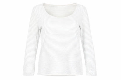 Womens UK Size M Hobbs White Basic T-Shirt