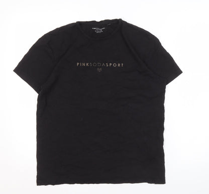 Pink Soda Sport Women's Black T-Shirt Size 8