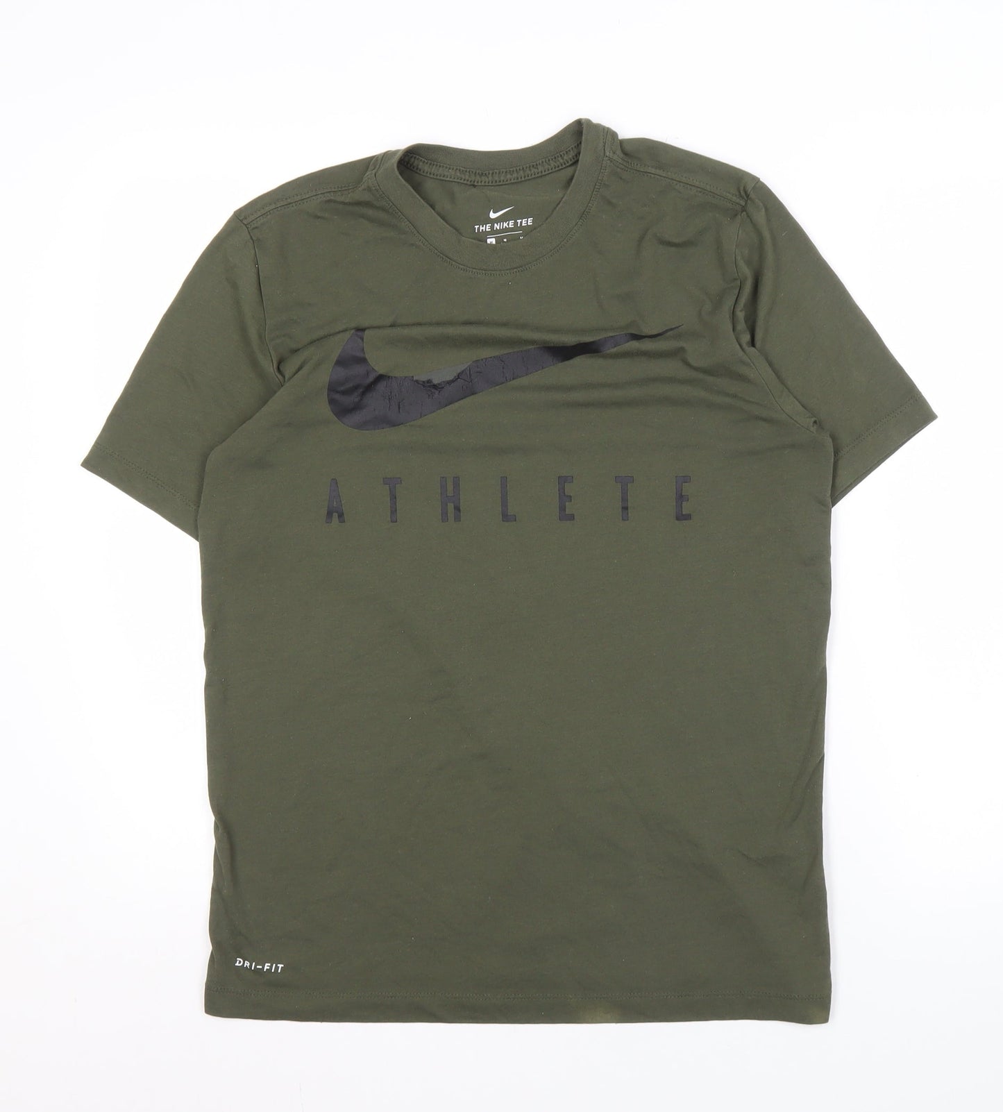 Nike Men's Green Athletic T-Shirt M Dri-Fit