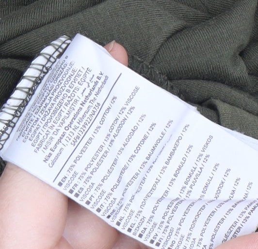 Nike Men's Green Athletic T-Shirt M Dri-Fit