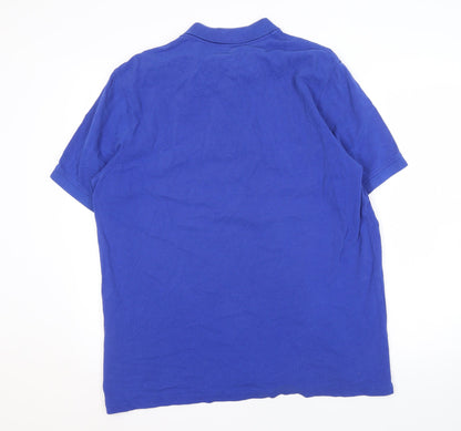 Lands' End Men's Blue XL Polo Shirt, Regular Fit