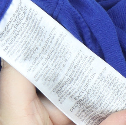 Nike Men's Mets XL Blue Graphic T-Shirt - Sports Style