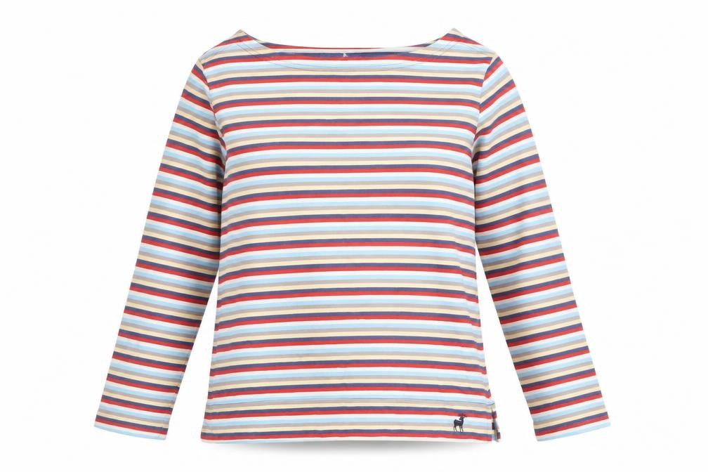Womens UK Size 10 Tulchan Multicoloured Basic T-Shirt