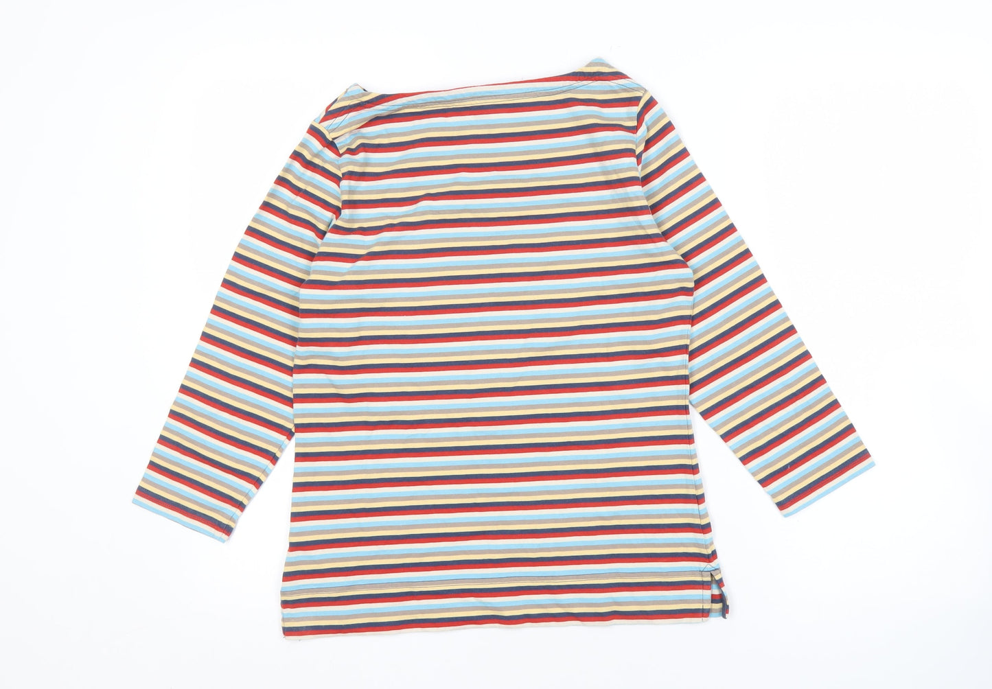 Womens UK Size 10 Tulchan Multicoloured Basic T-Shirt