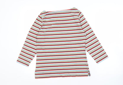 Womens UK Size 10 Tulchan Multicoloured Basic T-Shirt