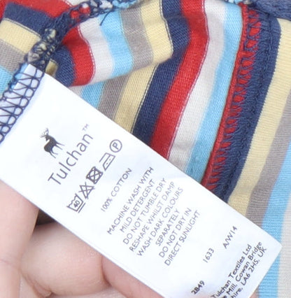 Womens UK Size 10 Tulchan Multicoloured Basic T-Shirt