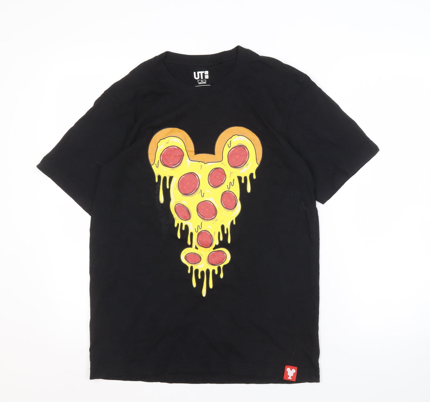 Uniqlo Disney Men's Black S Graphic Print T-Shirt