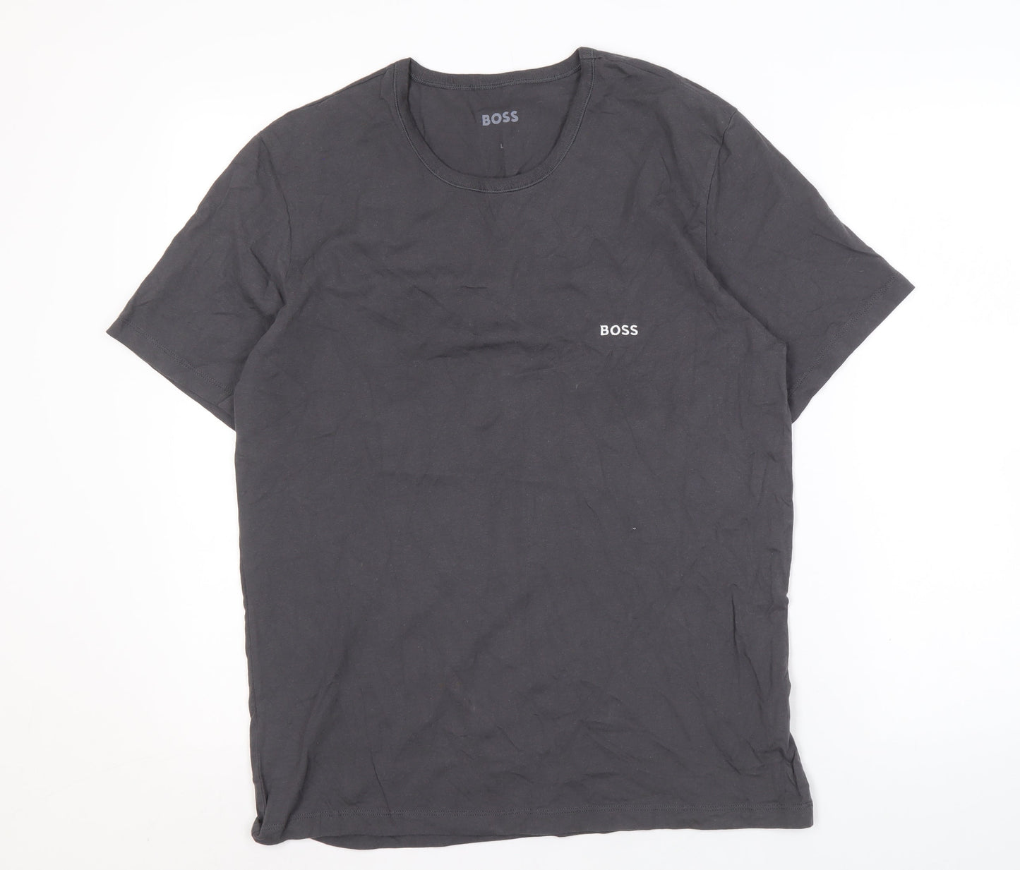 Mens UK Size L Boss Black  T-Shirt