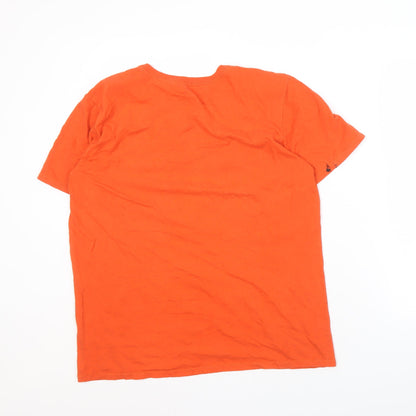 Nike Men's Orange Athletic Fit Astros T-Shirt L