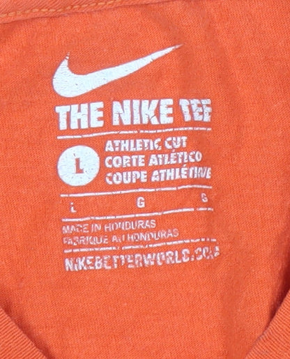 Nike Men's Orange Athletic Fit Astros T-Shirt L