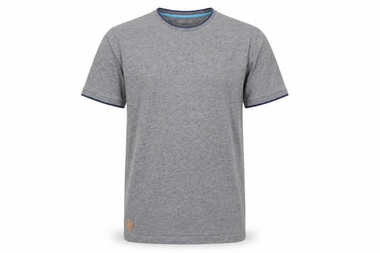 Front view of Manchester City F.C. Men's Grey Short Sleeve T-Shirt L
