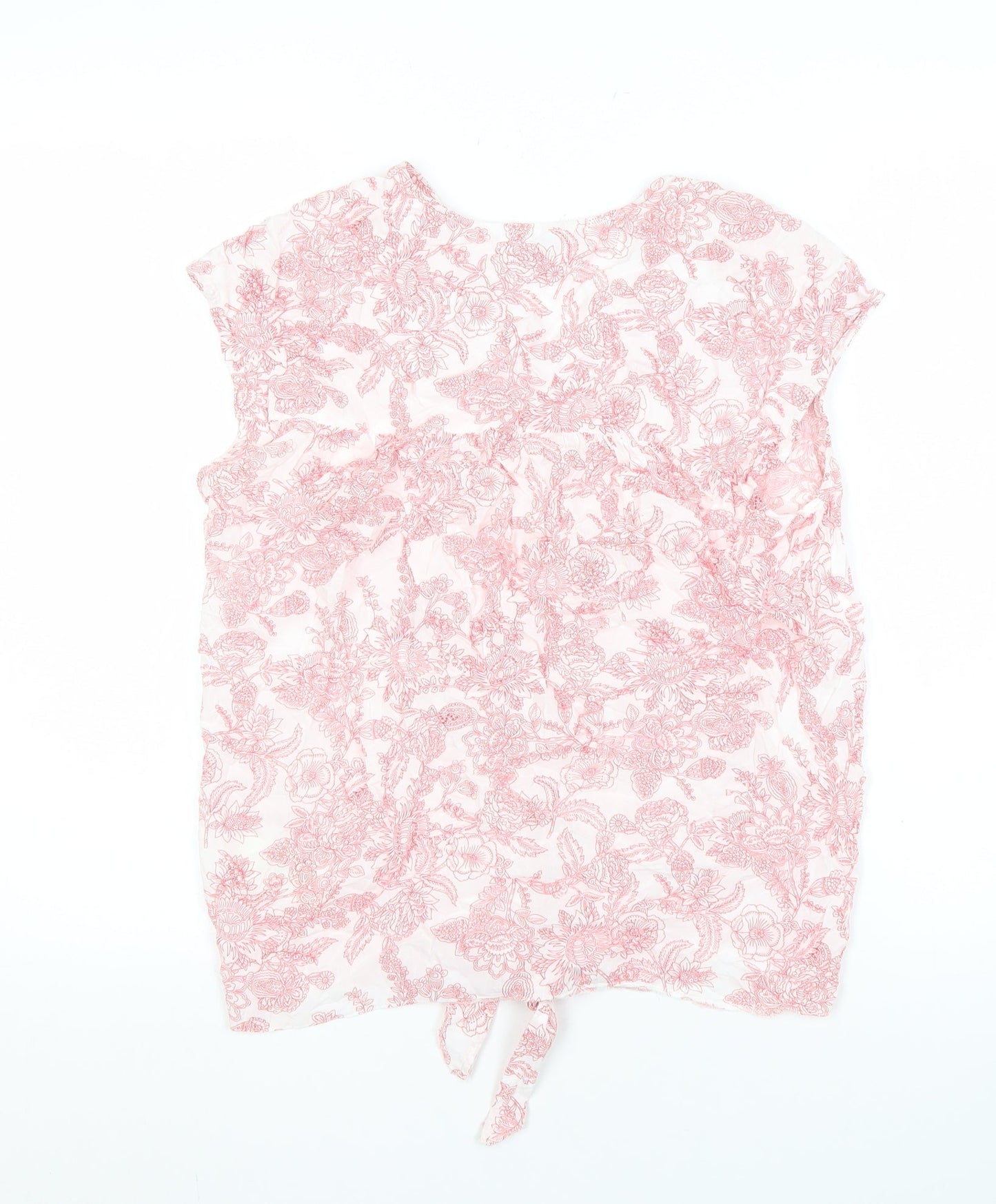 Womens UK Size 8 Phase Eight Pink Basic Blouse
