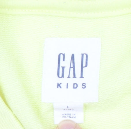 GAP Boys Yellow Pullover Sweatshirt, Size 11 Years