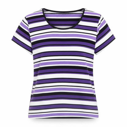 Womens UK Size M Precis Multicoloured Basic T-Shirt