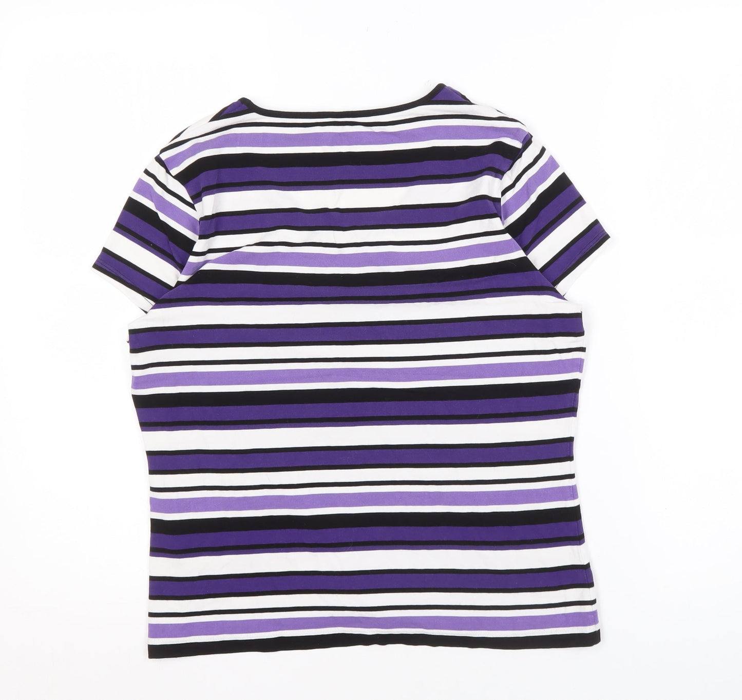 Womens UK Size M Precis Multicoloured Basic T-Shirt
