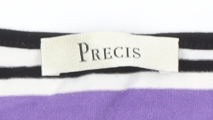 Womens UK Size M Precis Multicoloured Basic T-Shirt