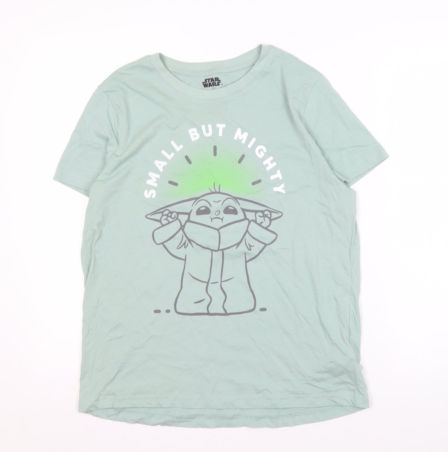 Unisex Adults UK Size S Star Wars Green Basic T-Shirt