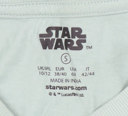 Unisex Adults UK Size S Star Wars Green Basic T-Shirt