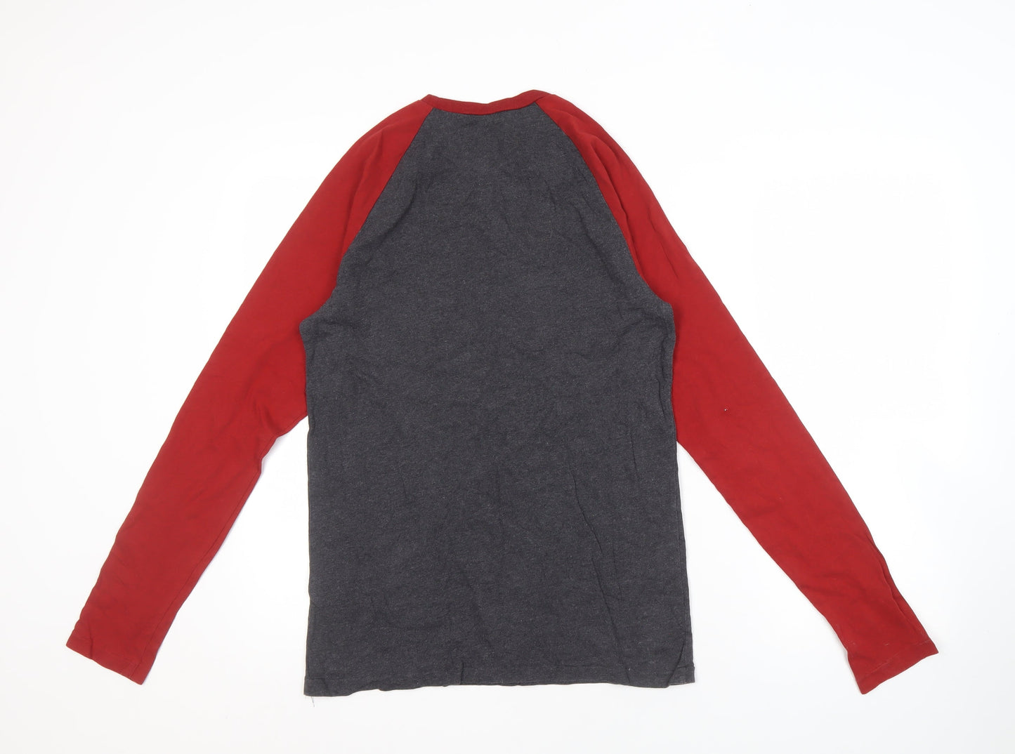 Ralph Lauren Men's Red Grey Graphic T-Shirt Small