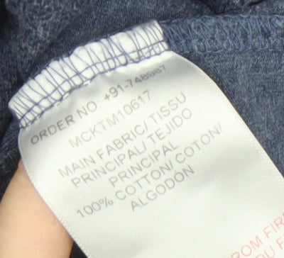 McKenzie Men's Blue Graphic Print T-Shirt L