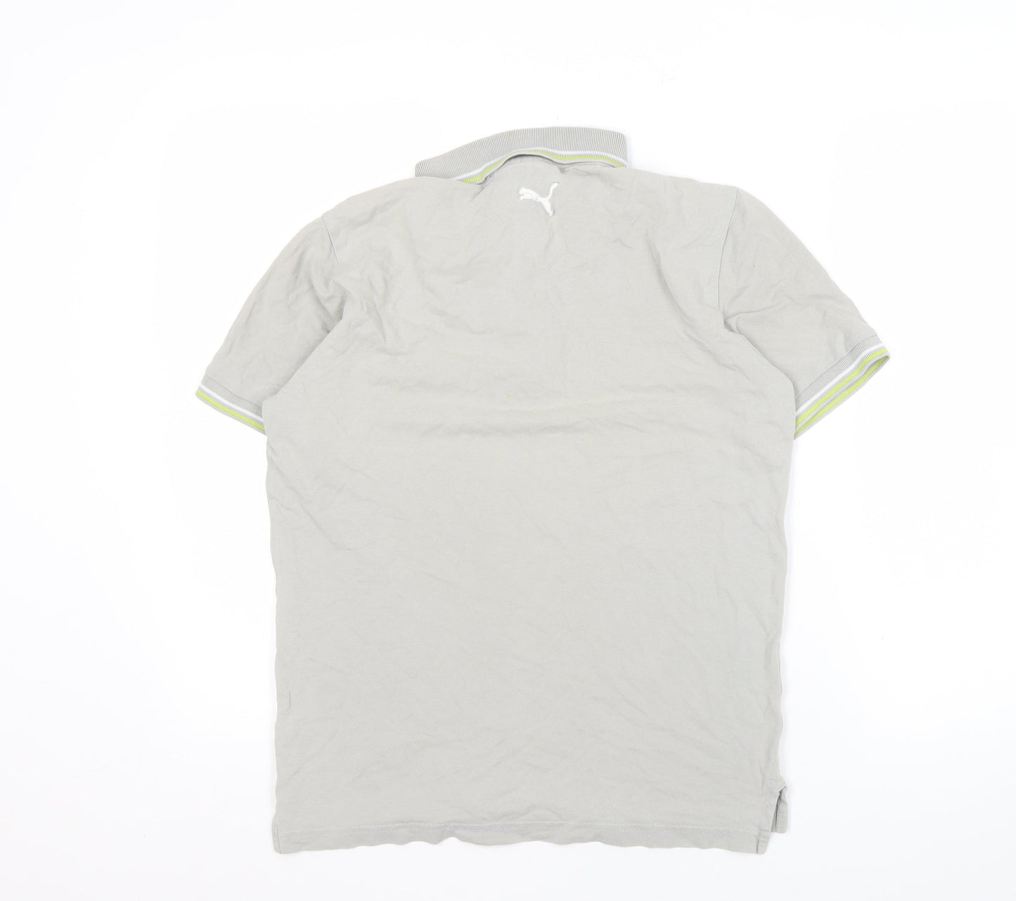 Puma Men’s Grey Polo Shirt, Size S, Casual Style