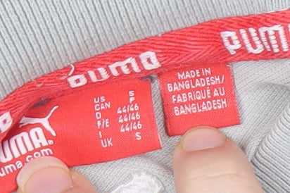 Puma Men’s Grey Polo Shirt, Size S, Casual Style