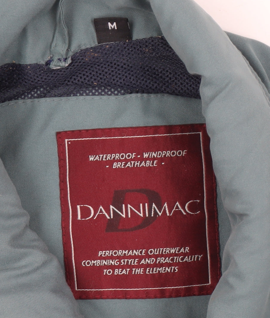 Mens UK Size M Dannimac Green Windbreaker Coat