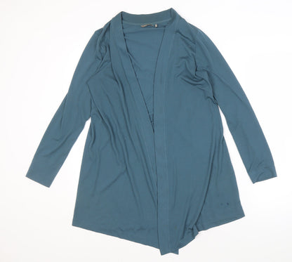 Womens UK Size M Sandwich Blue Basic Blouse