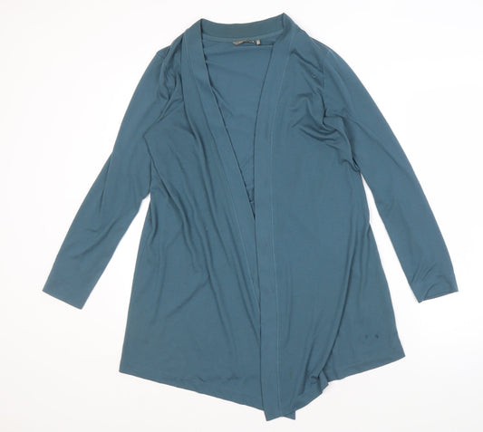 Womens UK Size M Sandwich Blue Basic Blouse