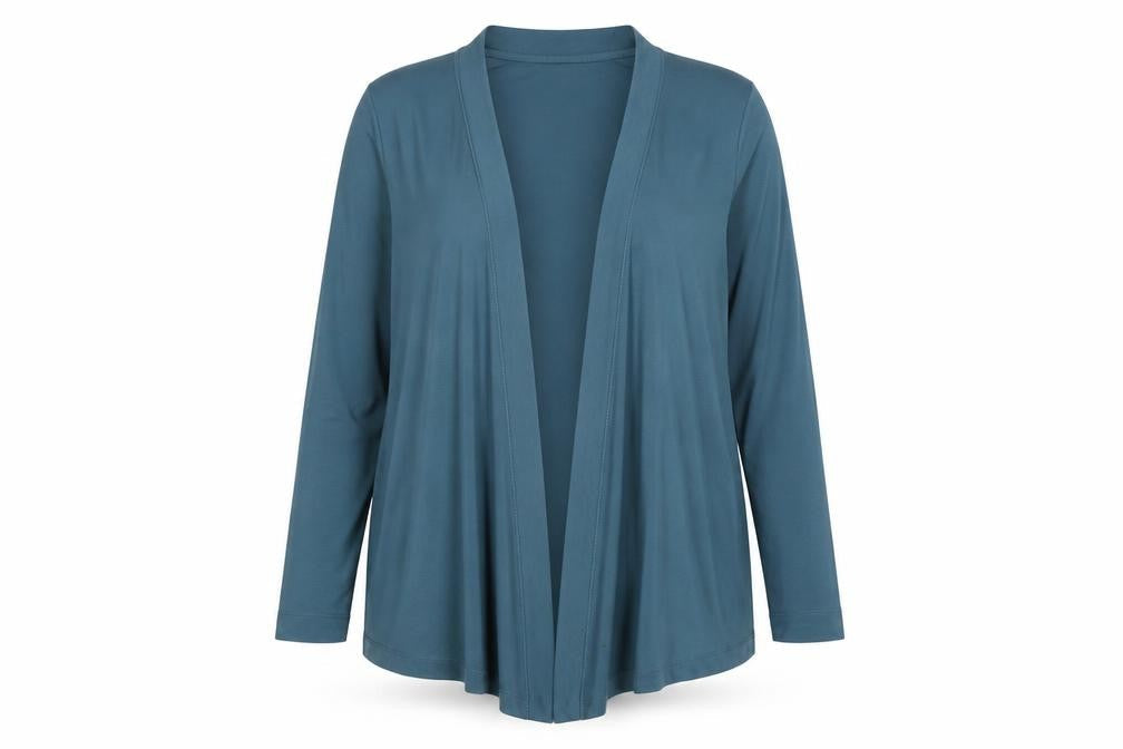 Womens UK Size M Sandwich Blue Basic Blouse