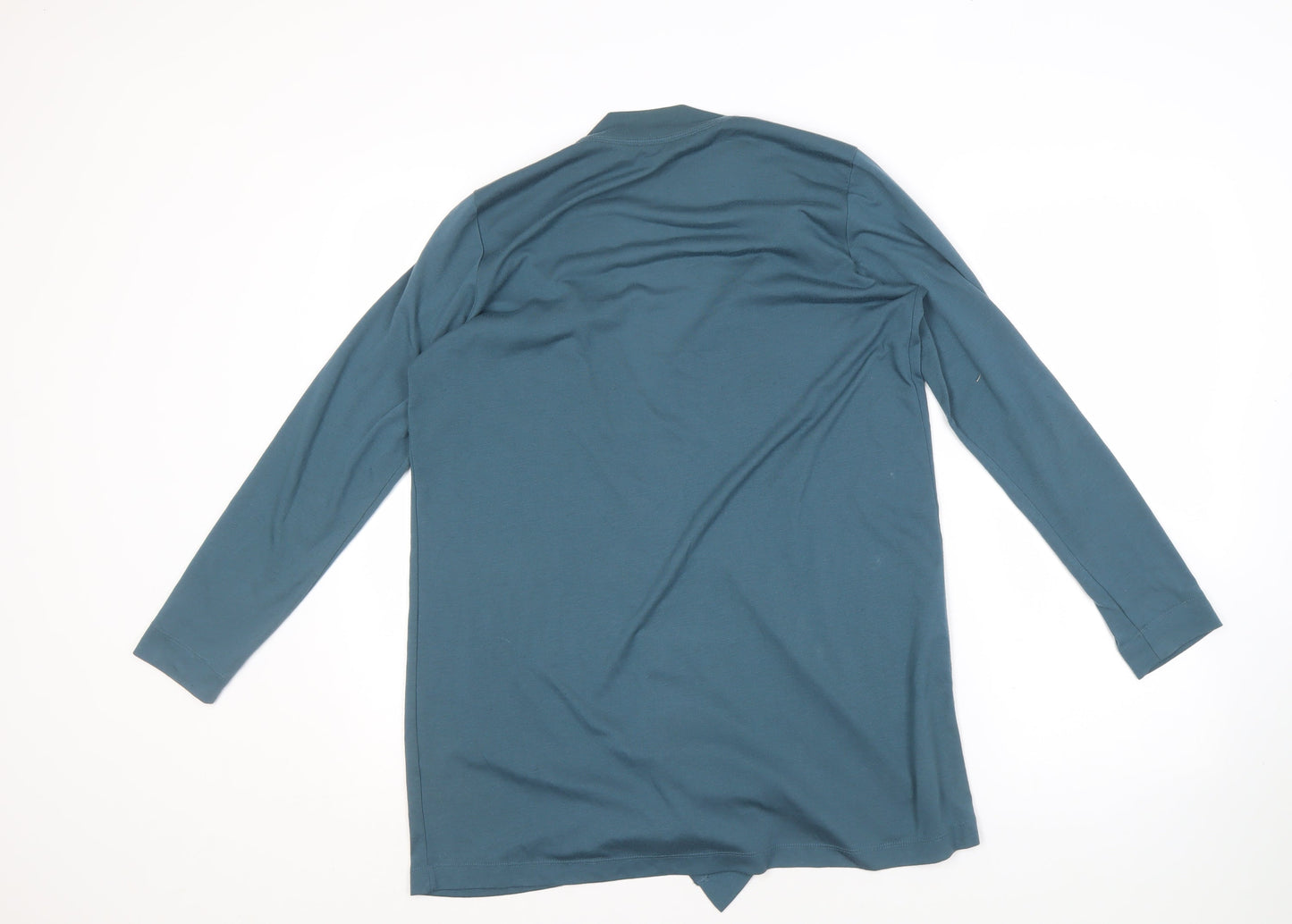 Womens UK Size M Sandwich Blue Basic Blouse