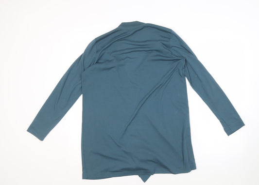 Womens UK Size M Sandwich Blue Basic Blouse