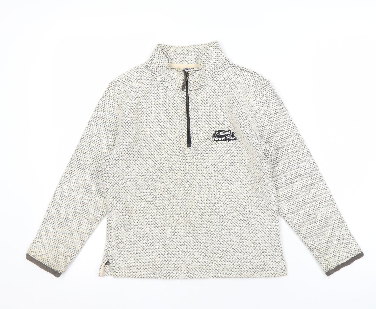 Weird Fish Boys Grey 1/4 Zip Sweatshirt 7-8 Years