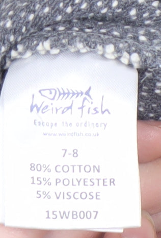 Weird Fish Boys Grey 1/4 Zip Sweatshirt 7-8 Years