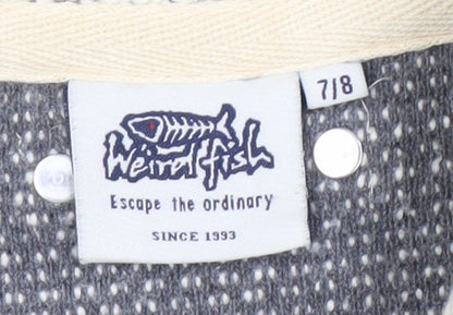 Weird Fish Boys Grey 1/4 Zip Sweatshirt 7-8 Years