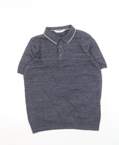 Marks and Spencer Boys Black Polo Shirt 12-13 Years