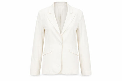 Womens UK Size 10 Warehouse Regular White Blazer