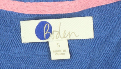 Boden Men's Blue Cotton Jumper, Size S, Crew Neck