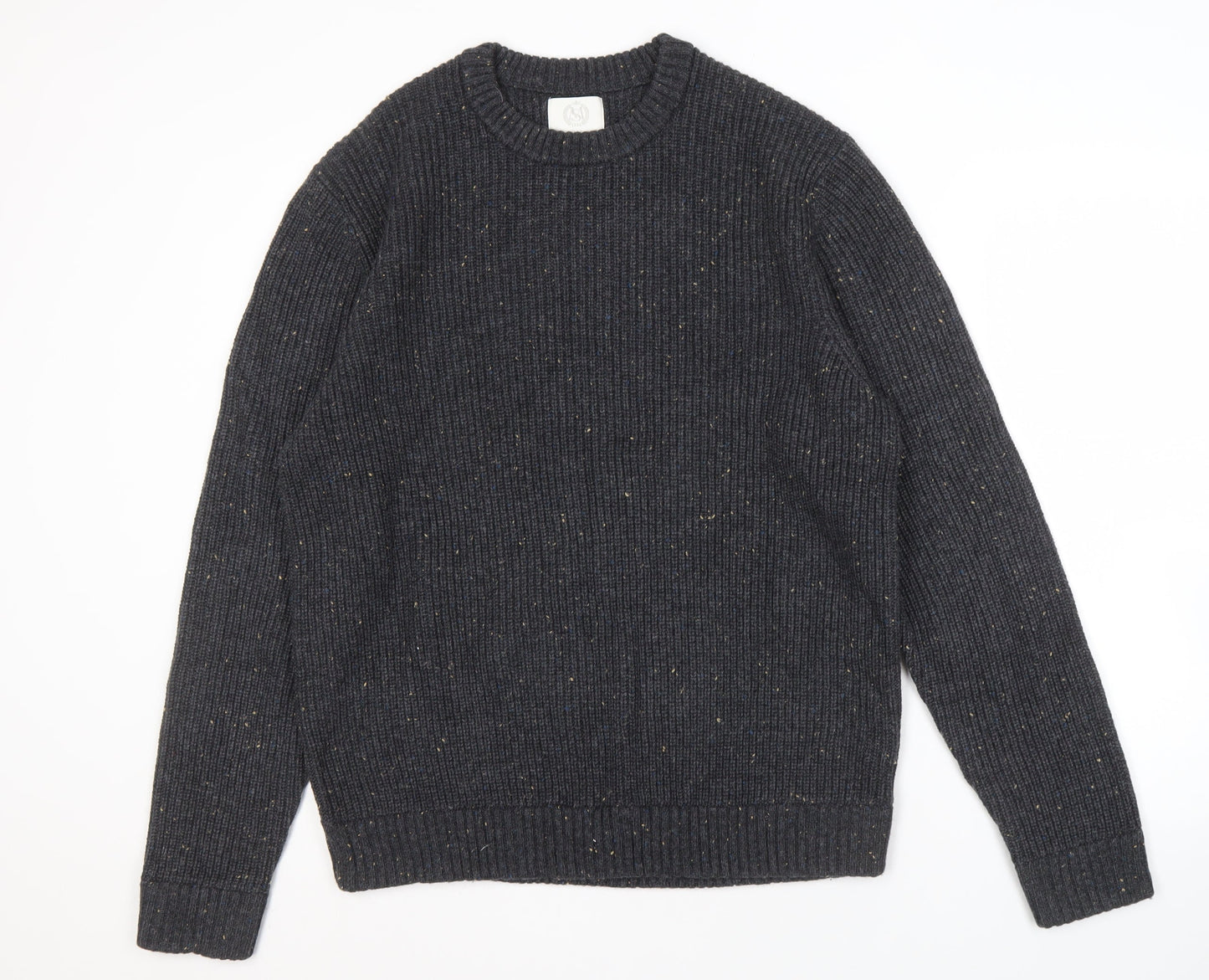 Marks and Spencer Men's Grey Knit Pullover Jumper L