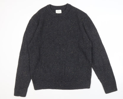 Marks and Spencer Men's Grey Knit Pullover Jumper L